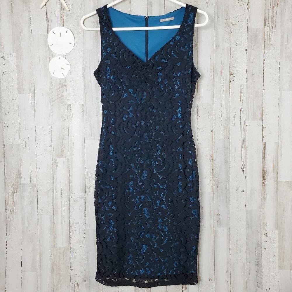 Orsay Lace Overlay Sleeveless Dress Black Size 4